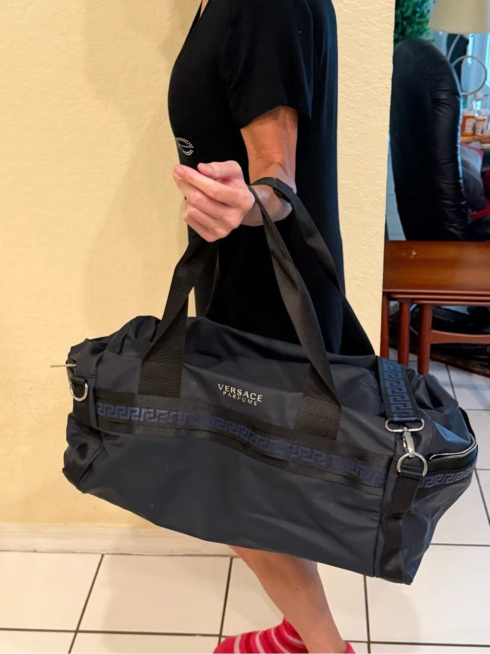 Versace Authentic Large Travel, Duffle Bag, Luggage Bag